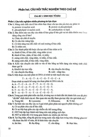  Ôn Luyện Trắc Nghiệm Thi Tốt Nghiệp Trung Học Phổ Thông Môn Sinh Học - 
PGS.TS Phan Thị Thanh Hội 