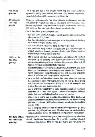  Hướng Dẫn Học Tâm Lí Học Giáo Dục  - 
Lê Minh Nguyệt - Trần Quốc Thành - Khúc Năng Toàn 