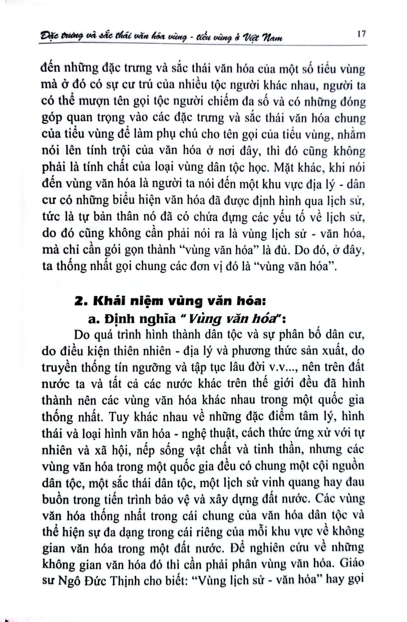 Đặc Trưng Và Sắc Thái Văn Hóa Vùng - Tiểu Vùng Ở Việt Nam - TS. Huỳnh Công Bá