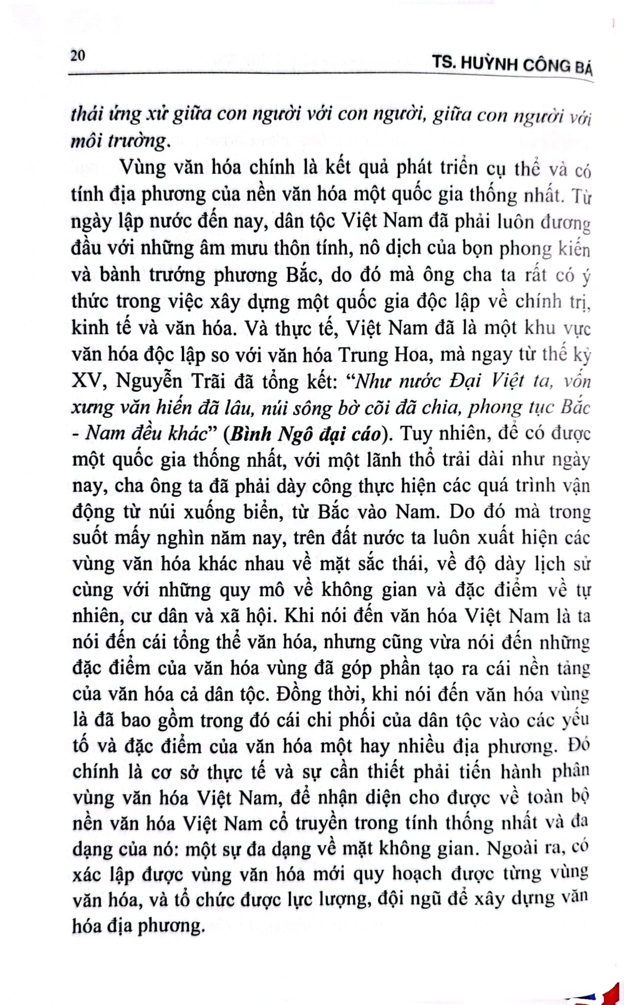 Đặc Trưng Và Sắc Thái Văn Hóa Vùng - Tiểu Vùng Ở Việt Nam - TS. Huỳnh Công Bá