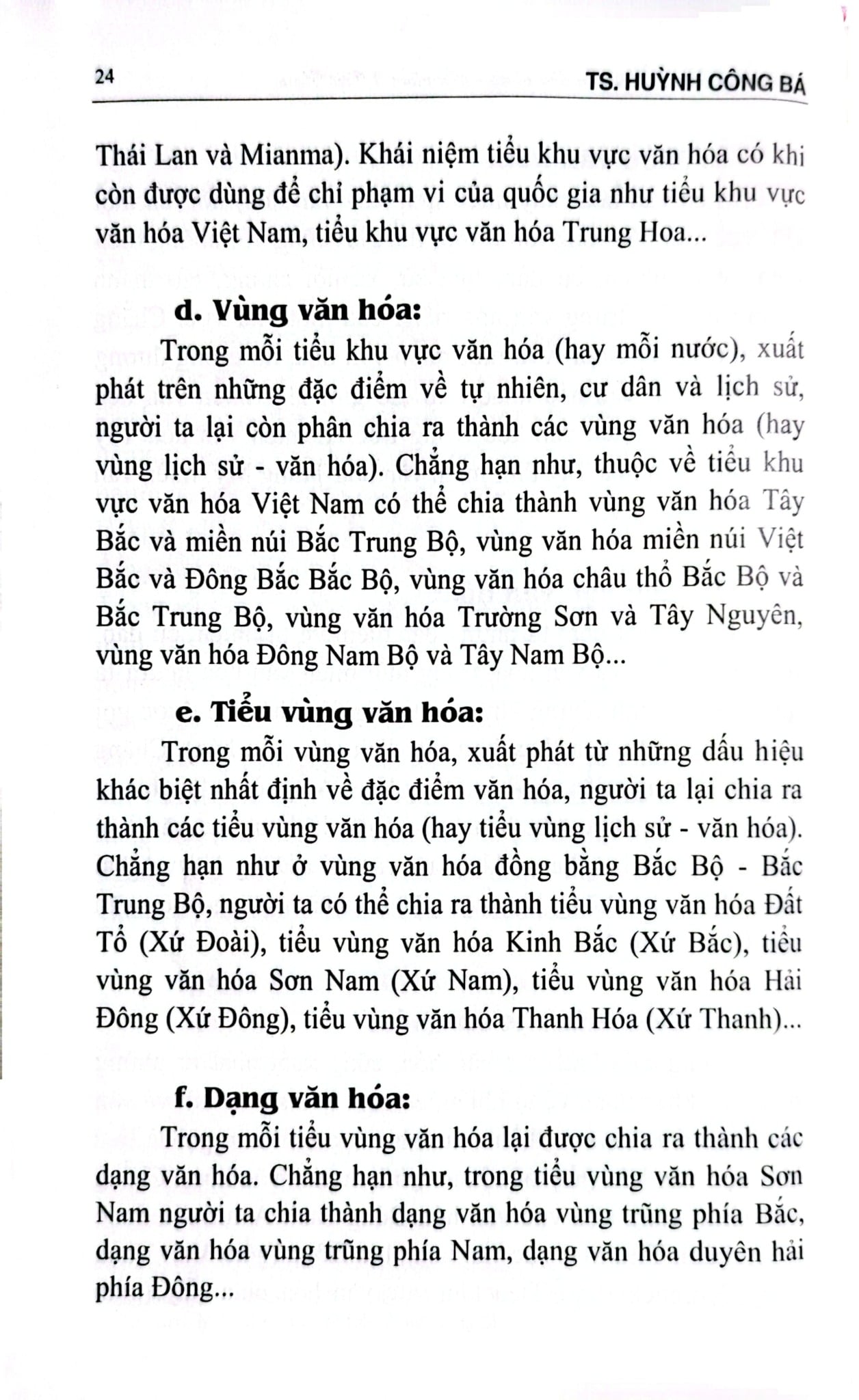 Đặc Trưng Và Sắc Thái Văn Hóa Vùng - Tiểu Vùng Ở Việt Nam - TS. Huỳnh Công Bá