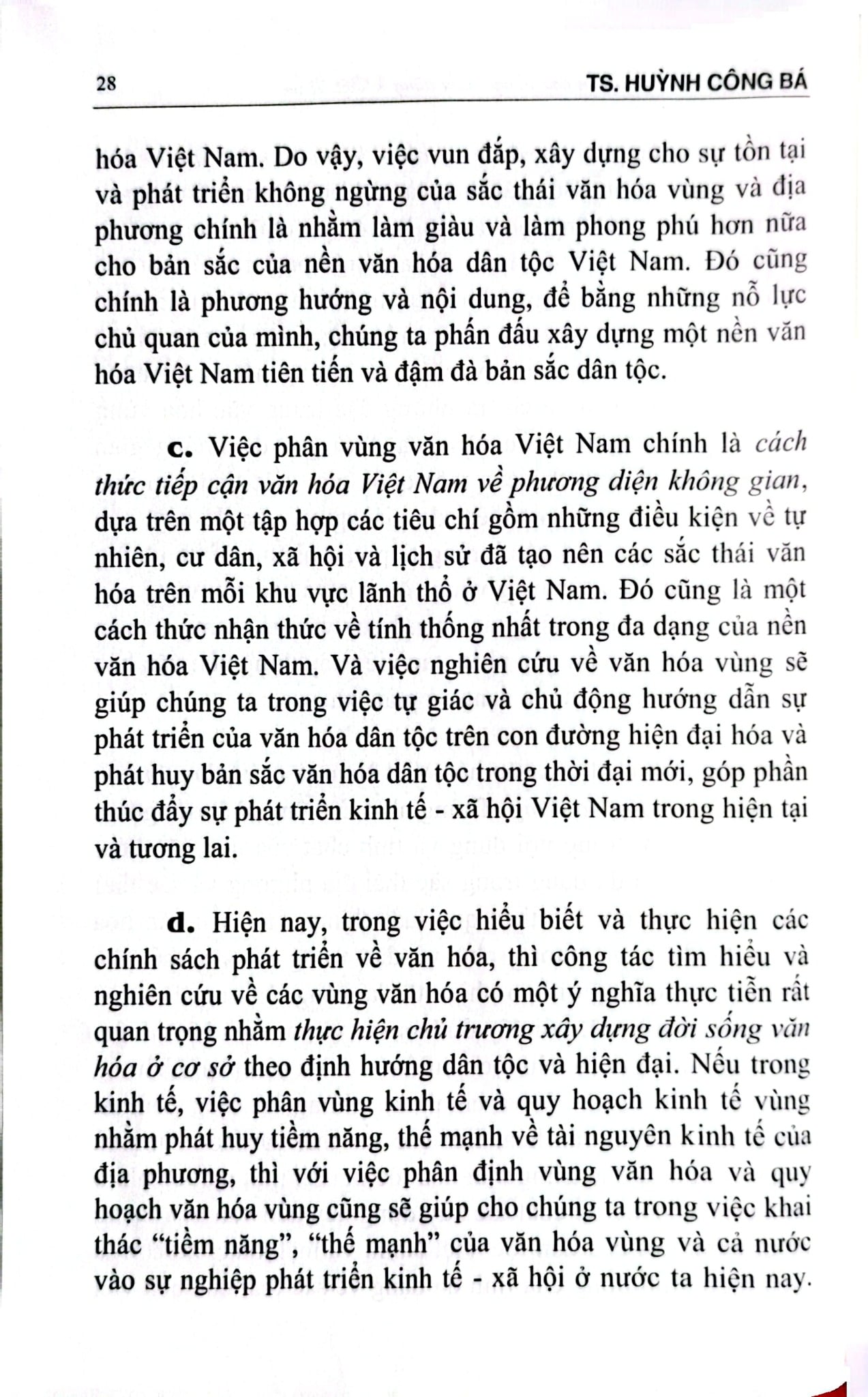Đặc Trưng Và Sắc Thái Văn Hóa Vùng - Tiểu Vùng Ở Việt Nam - TS. Huỳnh Công Bá