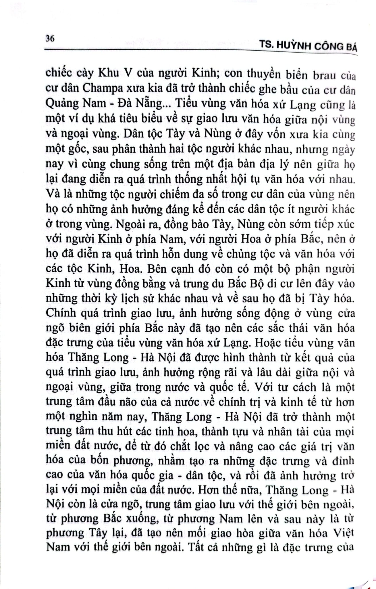 Đặc Trưng Và Sắc Thái Văn Hóa Vùng - Tiểu Vùng Ở Việt Nam - TS. Huỳnh Công Bá