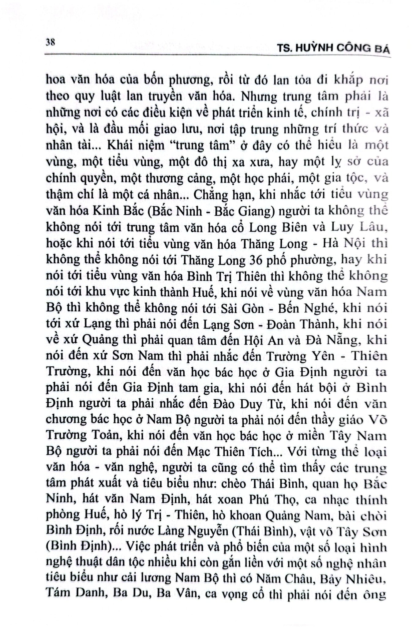Đặc Trưng Và Sắc Thái Văn Hóa Vùng - Tiểu Vùng Ở Việt Nam - TS. Huỳnh Công Bá