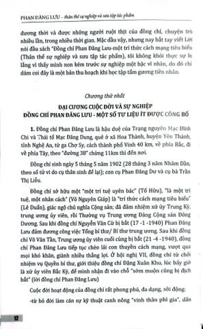  Phan Đăng Lưu - Thân Thế Sự Nghiệp Và Sưu Tập Tác Phẩm - GS. TSKH. Phan Đăng Nhật 