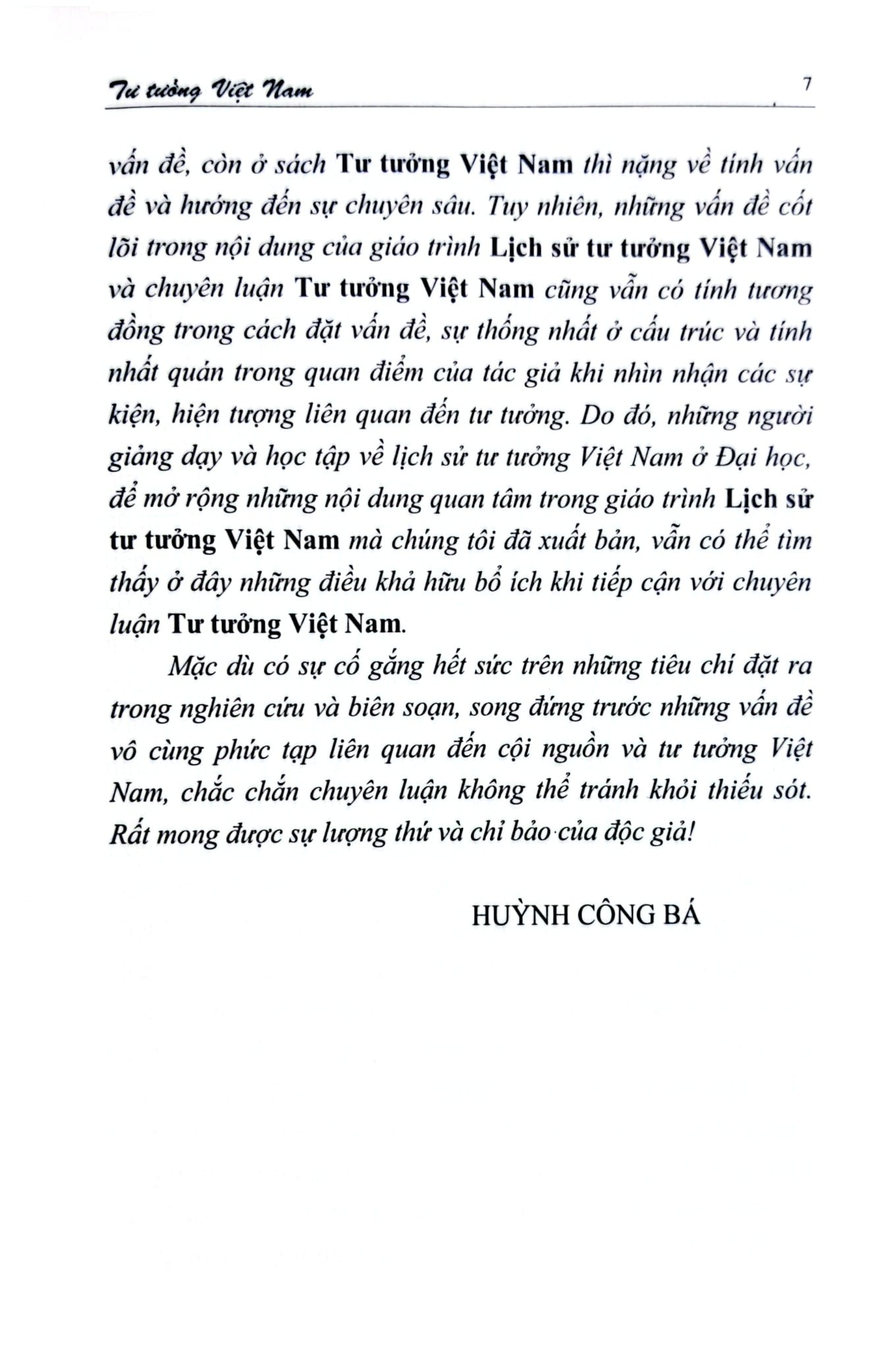 Tư Tưởng Việt Nam - Huỳnh Công Bá