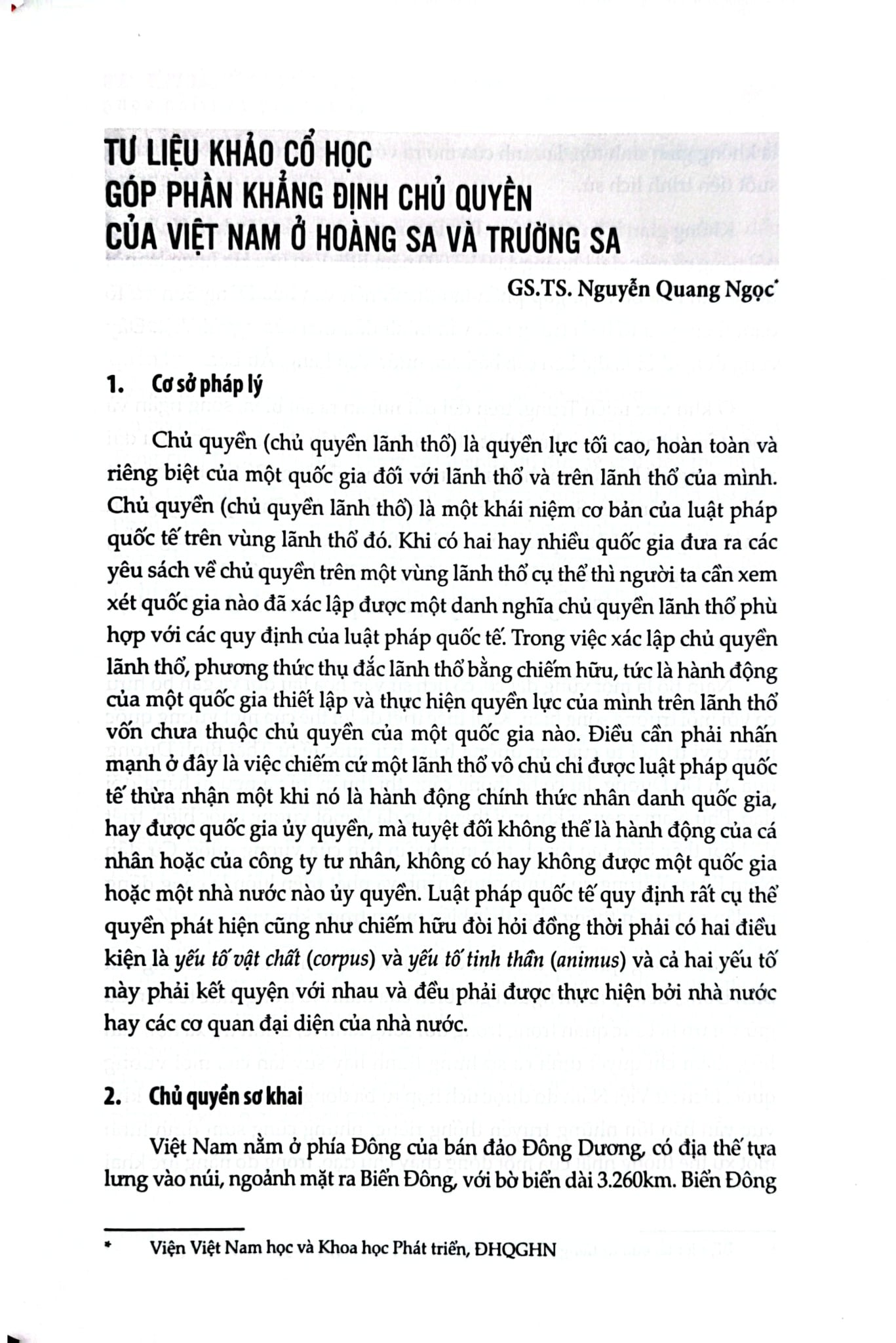 Khảo Cổ Học Biển Đảo Việt Nam - Tiềm Năng Và Triển Vọng - Đặng Hồng Sơn Lâm Thị Mỹ Dung