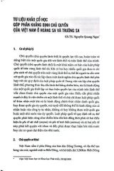 Khảo Cổ Học Biển Đảo Việt Nam - Tiềm Năng Và Triển Vọng - Đặng Hồng Sơn Lâm Thị Mỹ Dung
