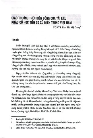  Khảo Cổ Học Biển Đảo Việt Nam - Tiềm Năng Và Triển Vọng - Đặng Hồng Sơn Lâm Thị Mỹ Dung 