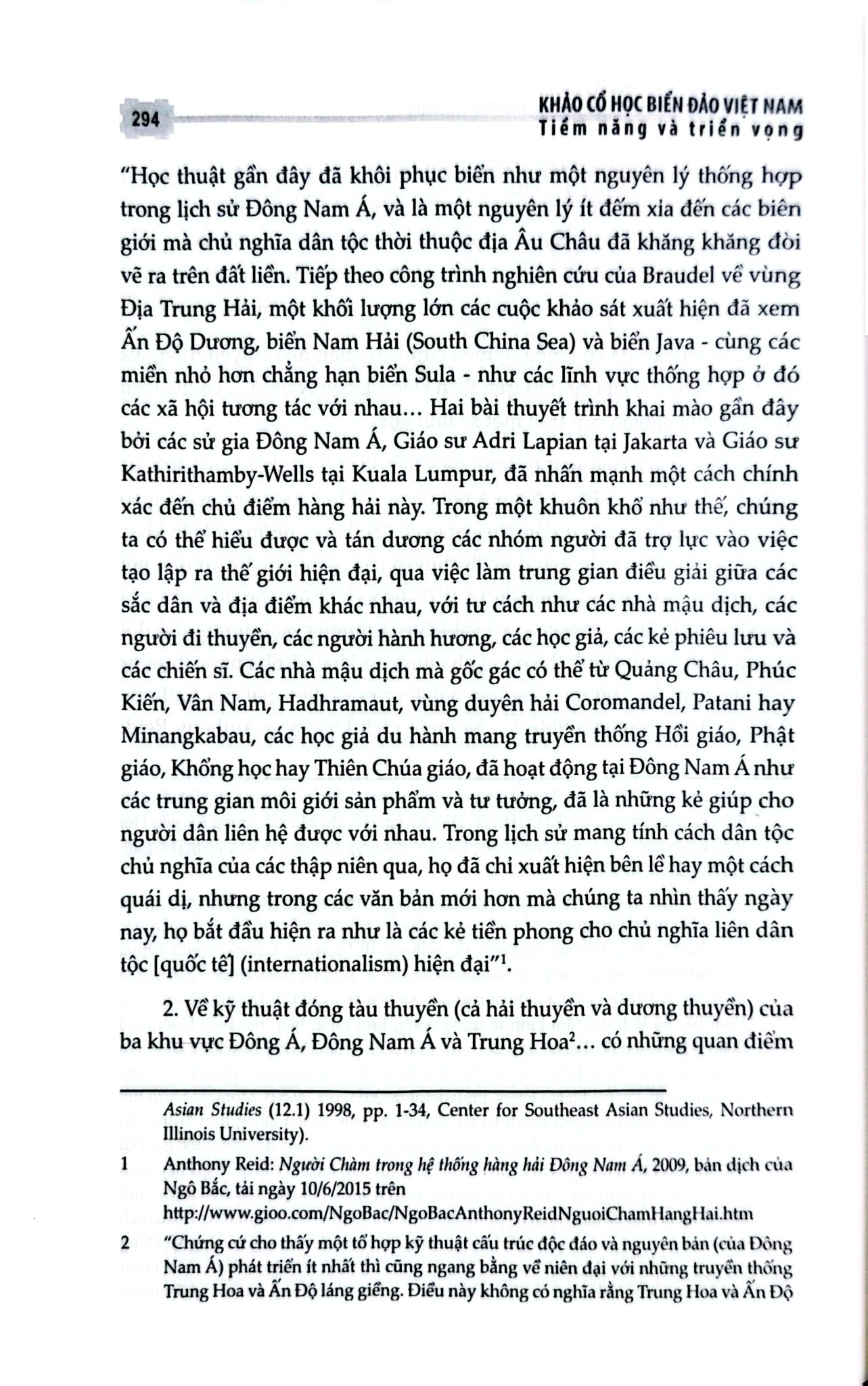 Khảo Cổ Học Biển Đảo Việt Nam - Tiềm Năng Và Triển Vọng - Đặng Hồng Sơn Lâm Thị Mỹ Dung