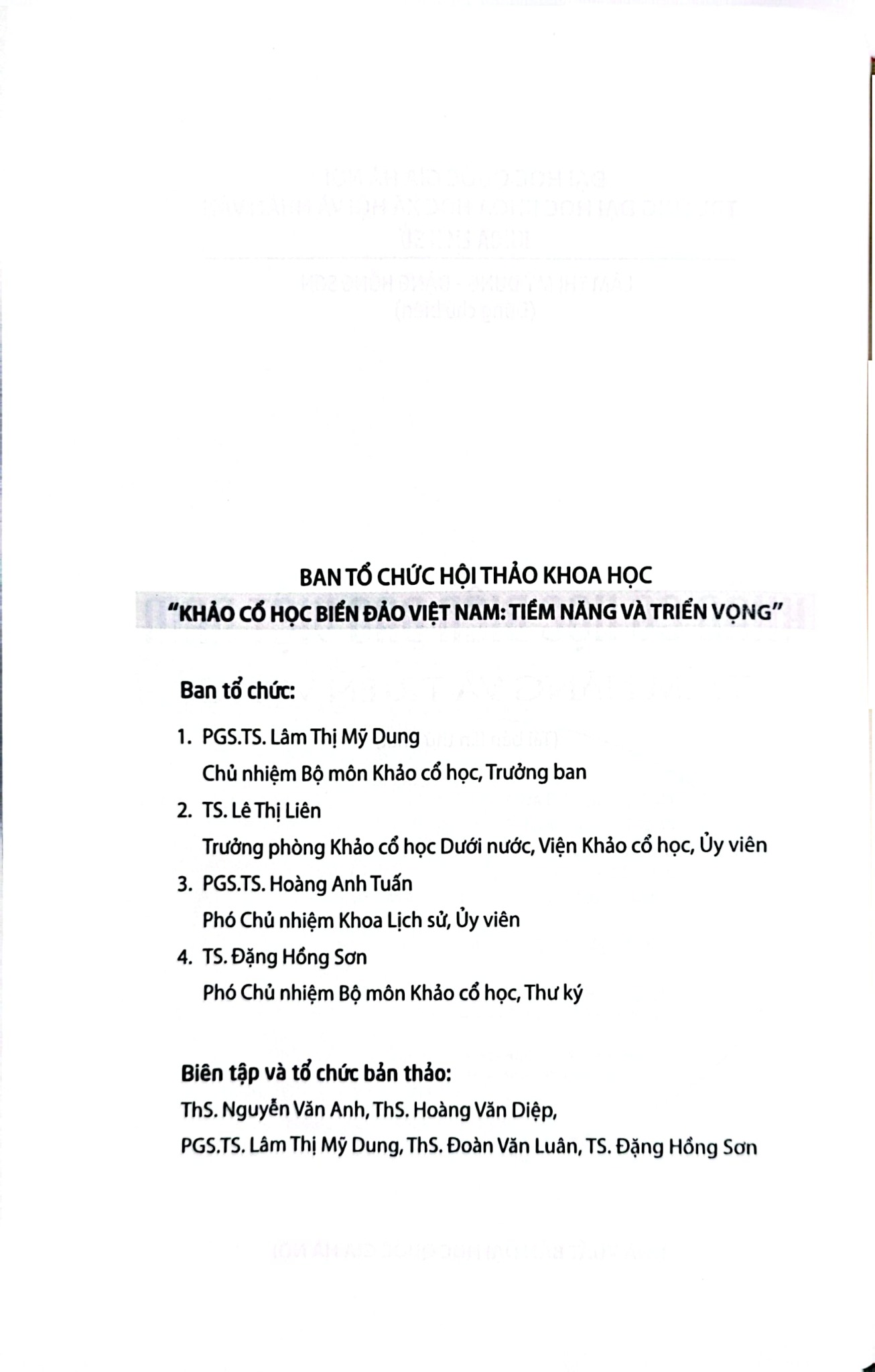 Khảo Cổ Học Biển Đảo Việt Nam - Tiềm Năng Và Triển Vọng - Đặng Hồng Sơn Lâm Thị Mỹ Dung