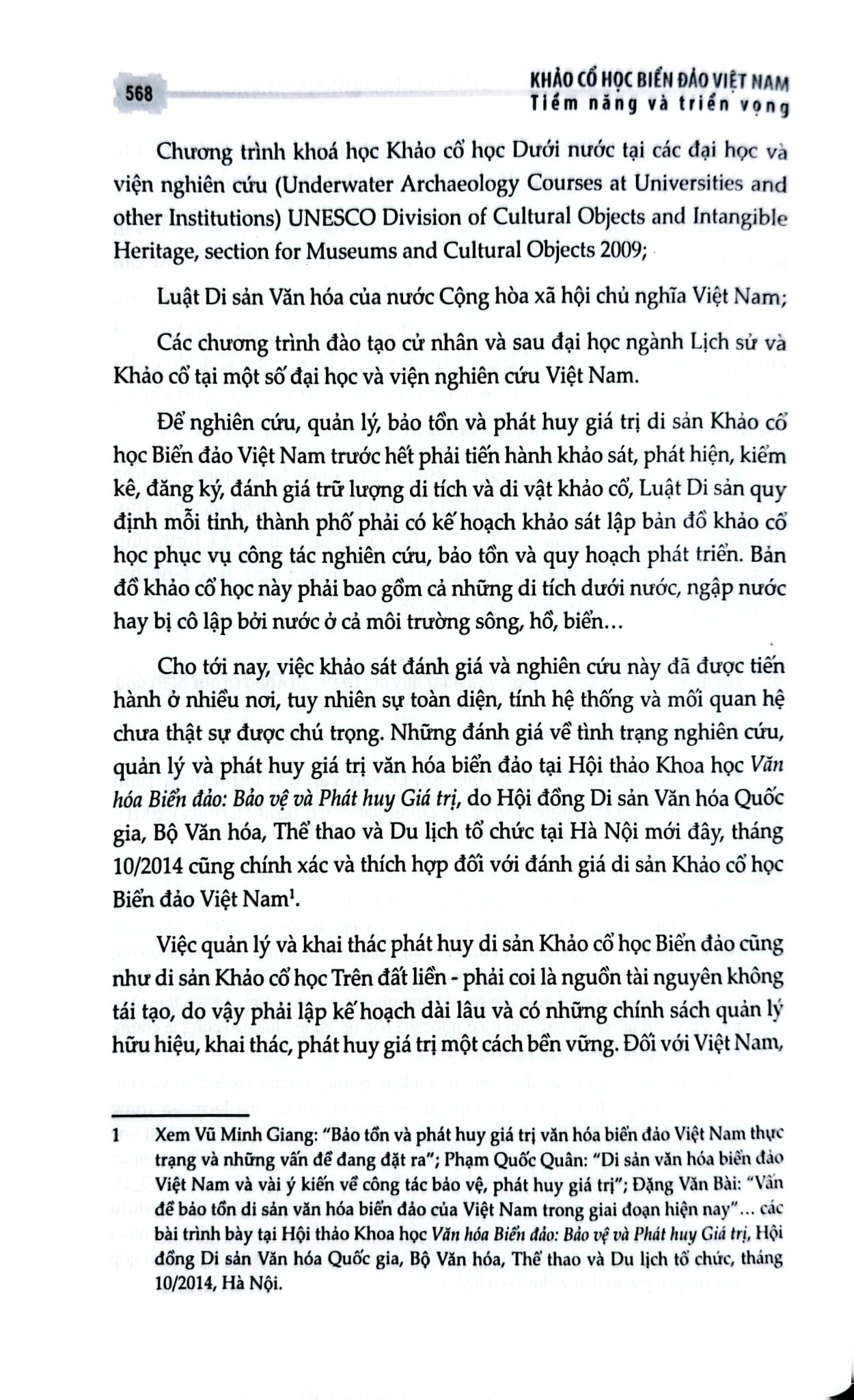 Khảo Cổ Học Biển Đảo Việt Nam - Tiềm Năng Và Triển Vọng - Đặng Hồng Sơn Lâm Thị Mỹ Dung
