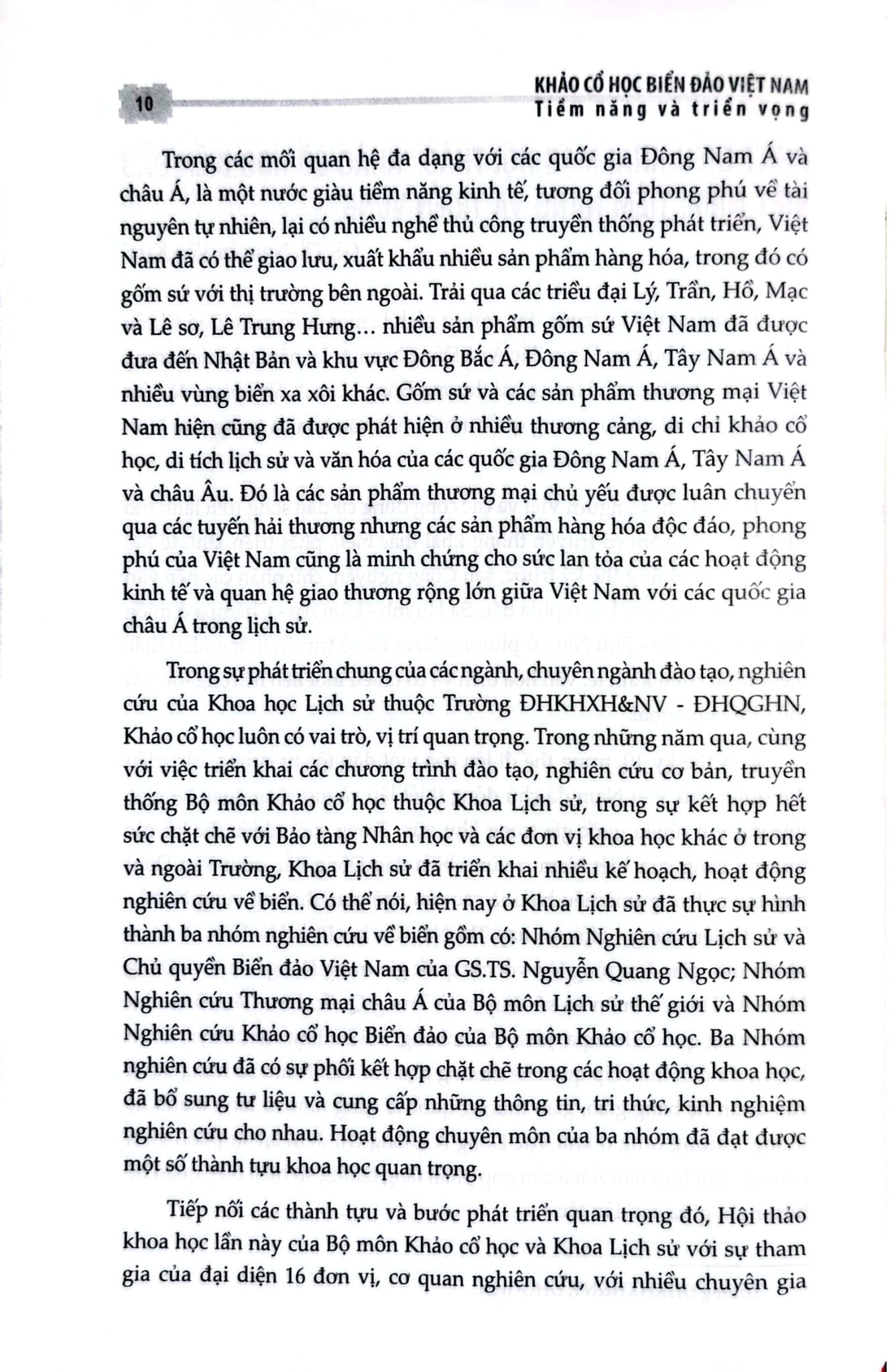 Khảo Cổ Học Biển Đảo Việt Nam - Tiềm Năng Và Triển Vọng - Đặng Hồng Sơn Lâm Thị Mỹ Dung
