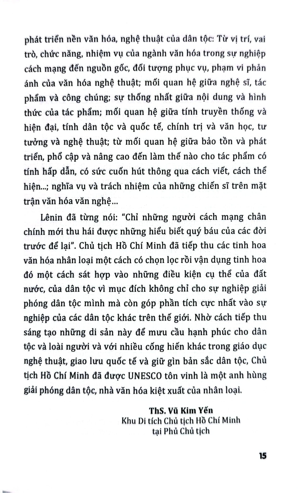 Nhân Cách Văn Hóa Hồ Chí Minh - Vũ Kim Yến