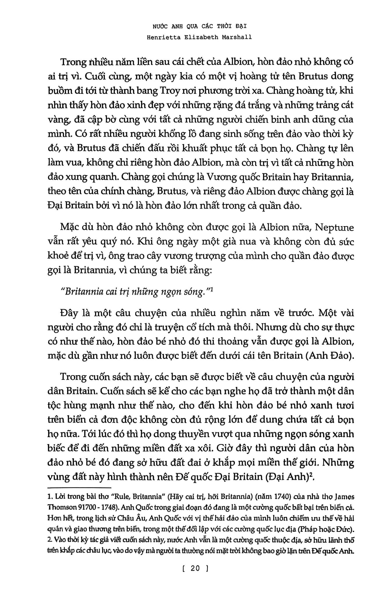 Nước Anh Qua Các Thời Đại - Từ Cuộc Chiến Chống Julius Caesar Tới Đế Chế Toàn Cầu (Bìa Cứng) - Henrietta Elizabeth Marshall