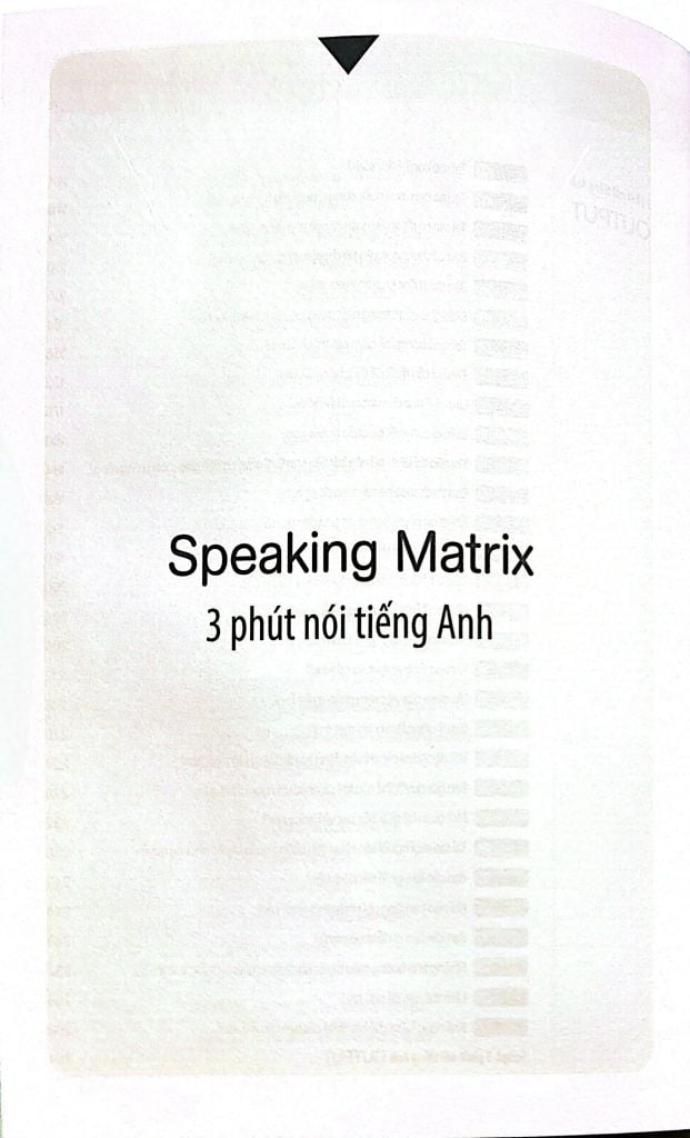 Speaking matrix - 3 phút nói tiếng Anh như gió – Bến Nghé Books