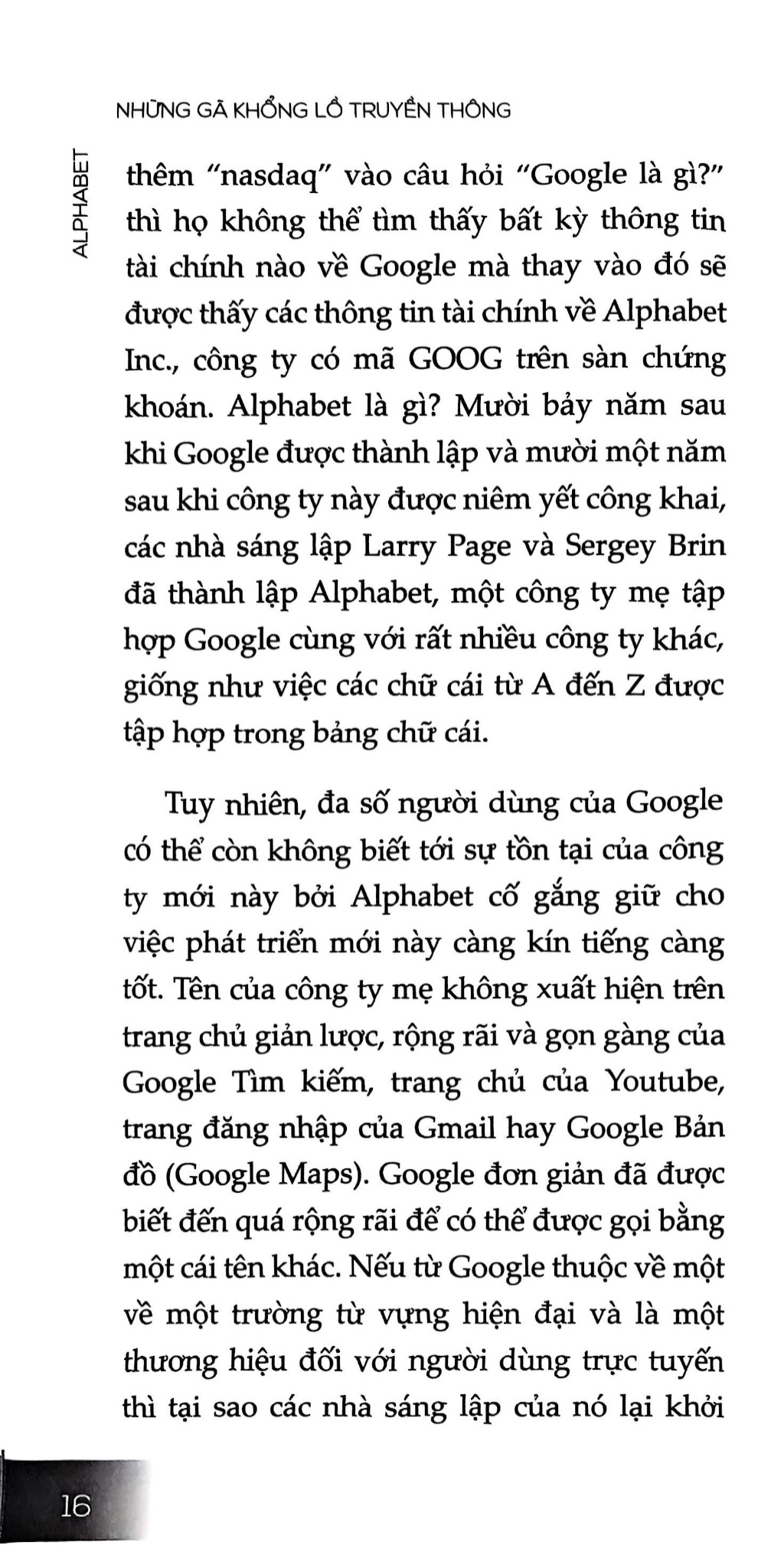 Alphabet - Không Chỉ Là Công Cụ Tìm Kiếm Google Mà Còn Thiết Lập Đế Chế Trong Thời Đại Mới - Mickey Lee