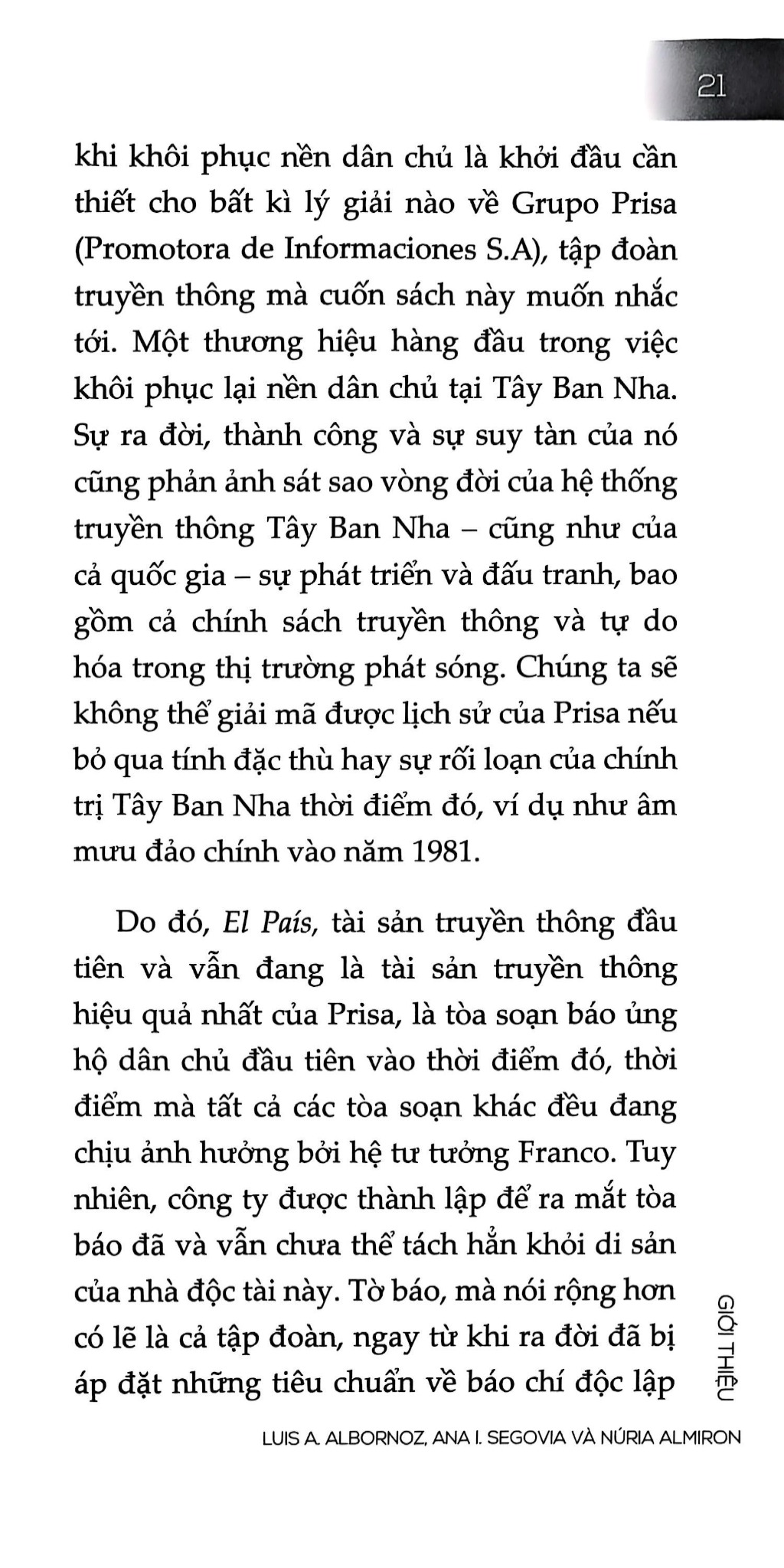 Grupo Prisa - Truyền Thông Nâng Cao Dân Trí Và Vì Tiếng Nói Của Người Dân - Luis A. Albornoz, Ana I. Segovia và Núria Almiron