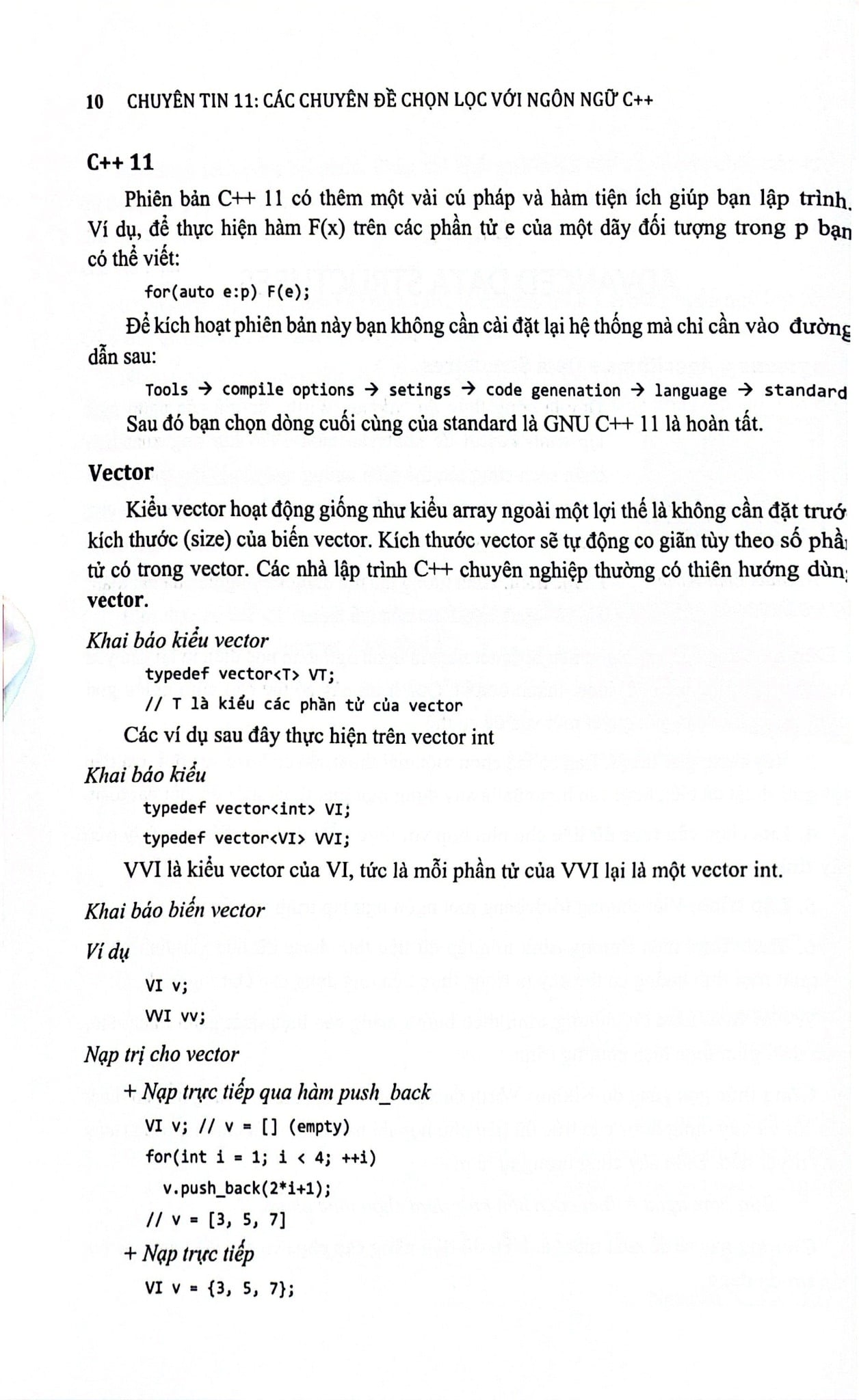 Chuyên Tin 11 - Các Chuyên Đề Chọn Lọc Với Ngôn Ngữ C++ (Lý Thuyết, Bài Tập Và Lời Giải)
