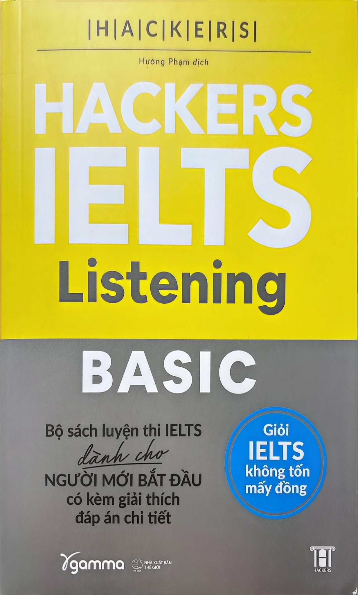 Combo 4 quyển Hackers IELTS Basic (Speaking + Listening + Reading + Writing)