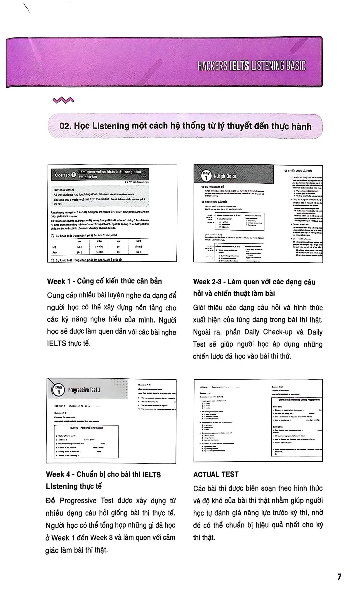 Combo 4 quyển Hackers IELTS Basic (Speaking + Listening + Reading + Writing)