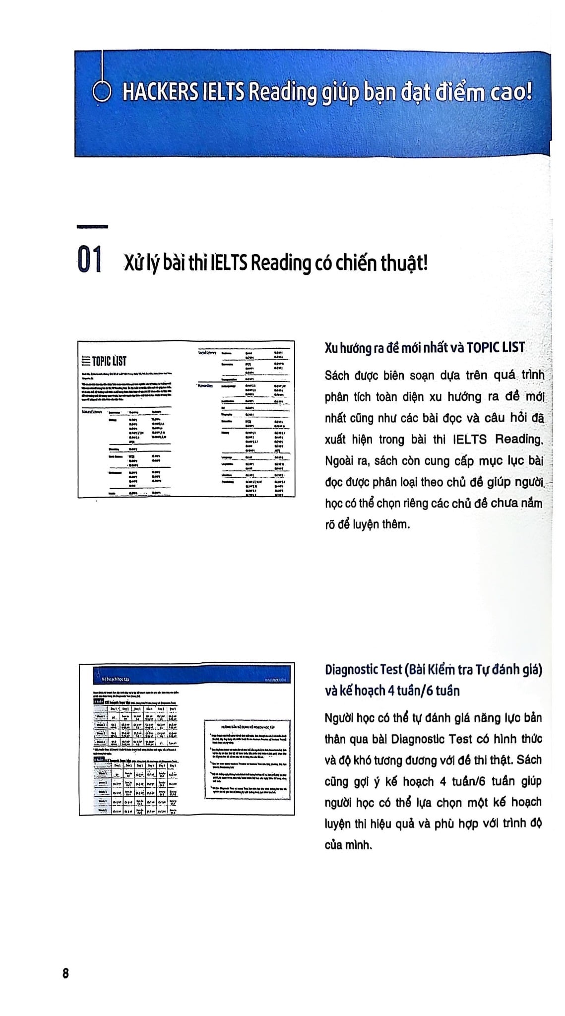 Combo Sách Hackers IELTS Trọn Bộ - Writing + Listening + Reading + Speaking (Bộ 4 Cuốn)