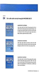 Combo Sách Hackers IELTS Trọn Bộ - Writing + Listening + Reading + Speaking (Bộ 4 Cuốn)