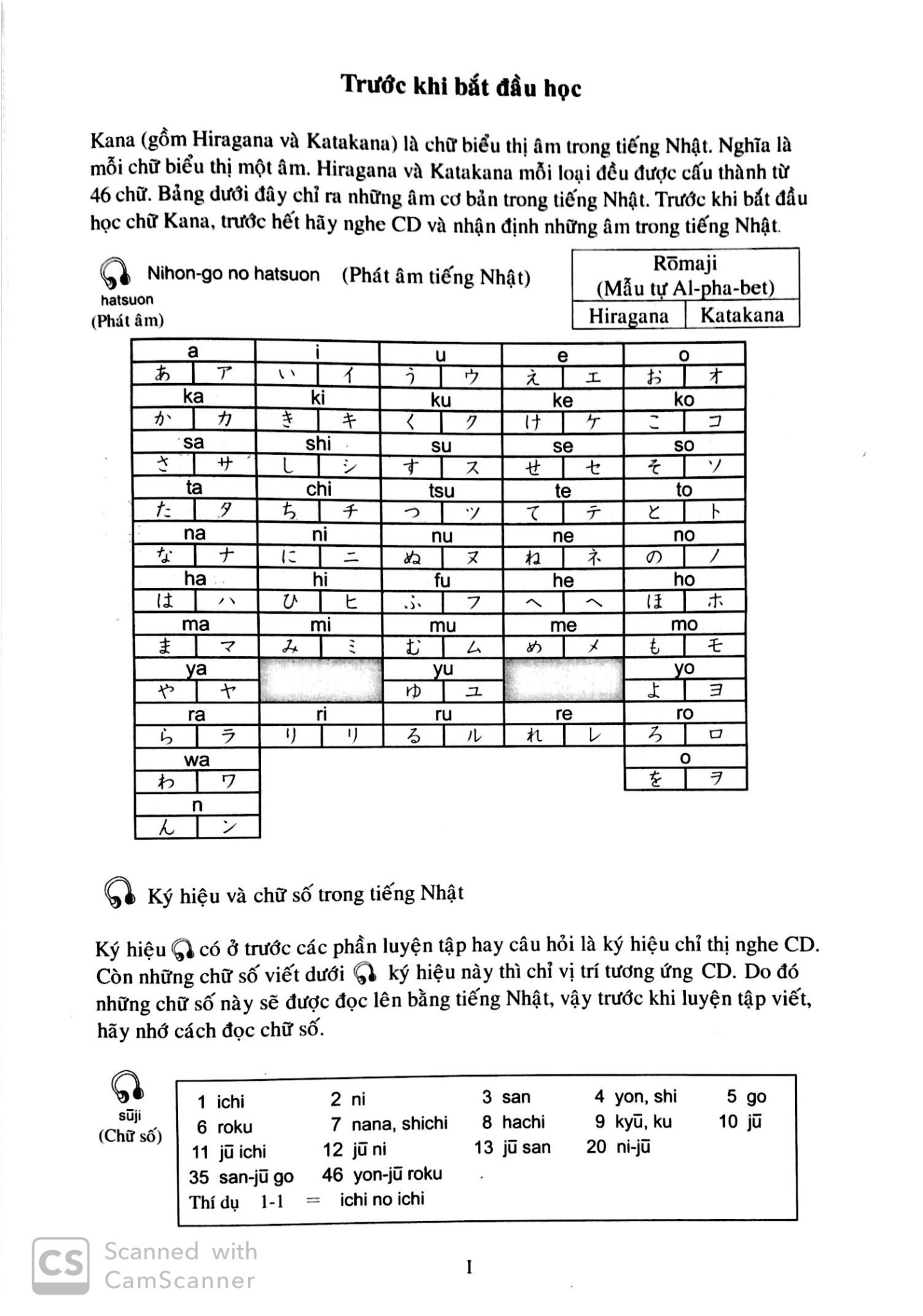 Sách Tự Học Hiragana-Katakana - Học Thông Qua Nghe Và Viết - Bản Tiếng Việt - AOTS - The Association For Overseas Technical Scholarship