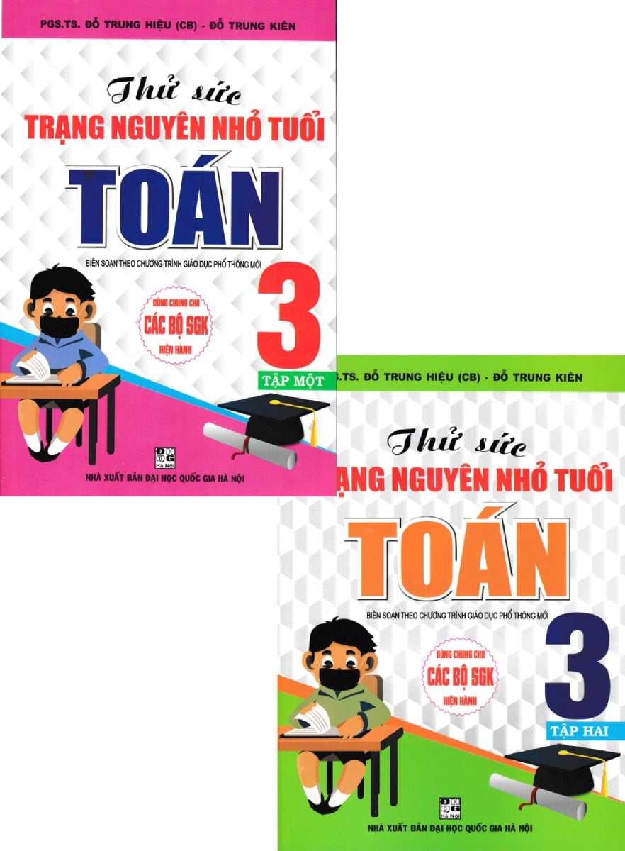 Combo Thử Sức Trạng Nguyên Nhỏ Tuổi Môn Toán Lớp 3 Tập 1 + 2 (Dùng Chung Cho Các SGK Mới Hiện Hành) (Bộ 2 Cuốn)