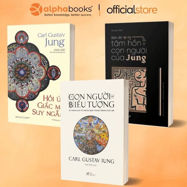  Combo 3 Quyển Của Carl Jung ( Bản Đồ Tâm Hồn Con Người Của Jung + Hồi Ức, Giấc Mơ, Suy Ngẫm (phát hành 4/8/25) + Con Người Và Biểu Tượng ) 