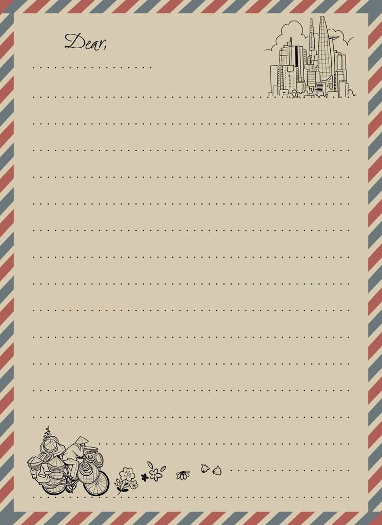 Combo Giấy Viết Thư Sài Gòn Retro