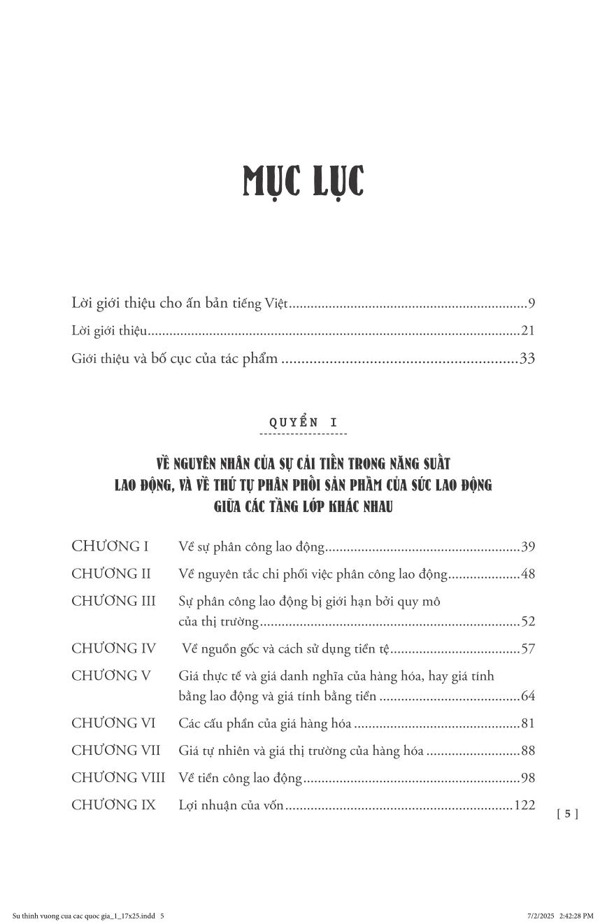 Sự Thịnh Vượng Của Các Quốc Gia - Adam Smith (Nhã Nam)