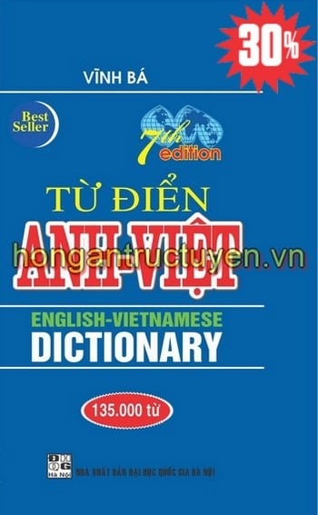 Từ Điển Anh - Việt 135.000 Từ (Bìa Cứng) - Vĩnh Bá