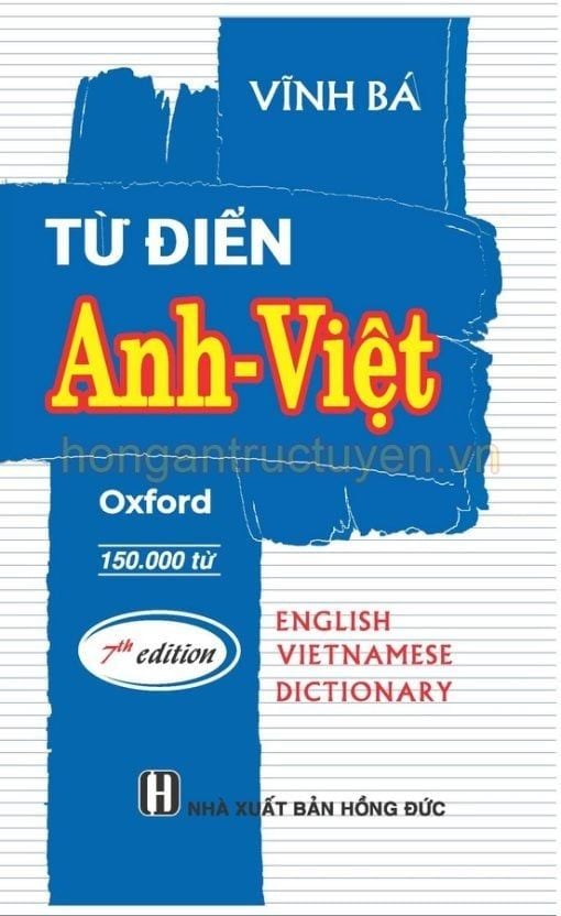 Sách Từ Điển Anh - Việt 150.000 Từ (Bìa Cứng) - Vĩnh Bá