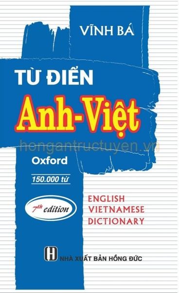  Từ Điển Anh - Việt 150.000 Từ (Bìa Cứng) - Vĩnh Bá 
