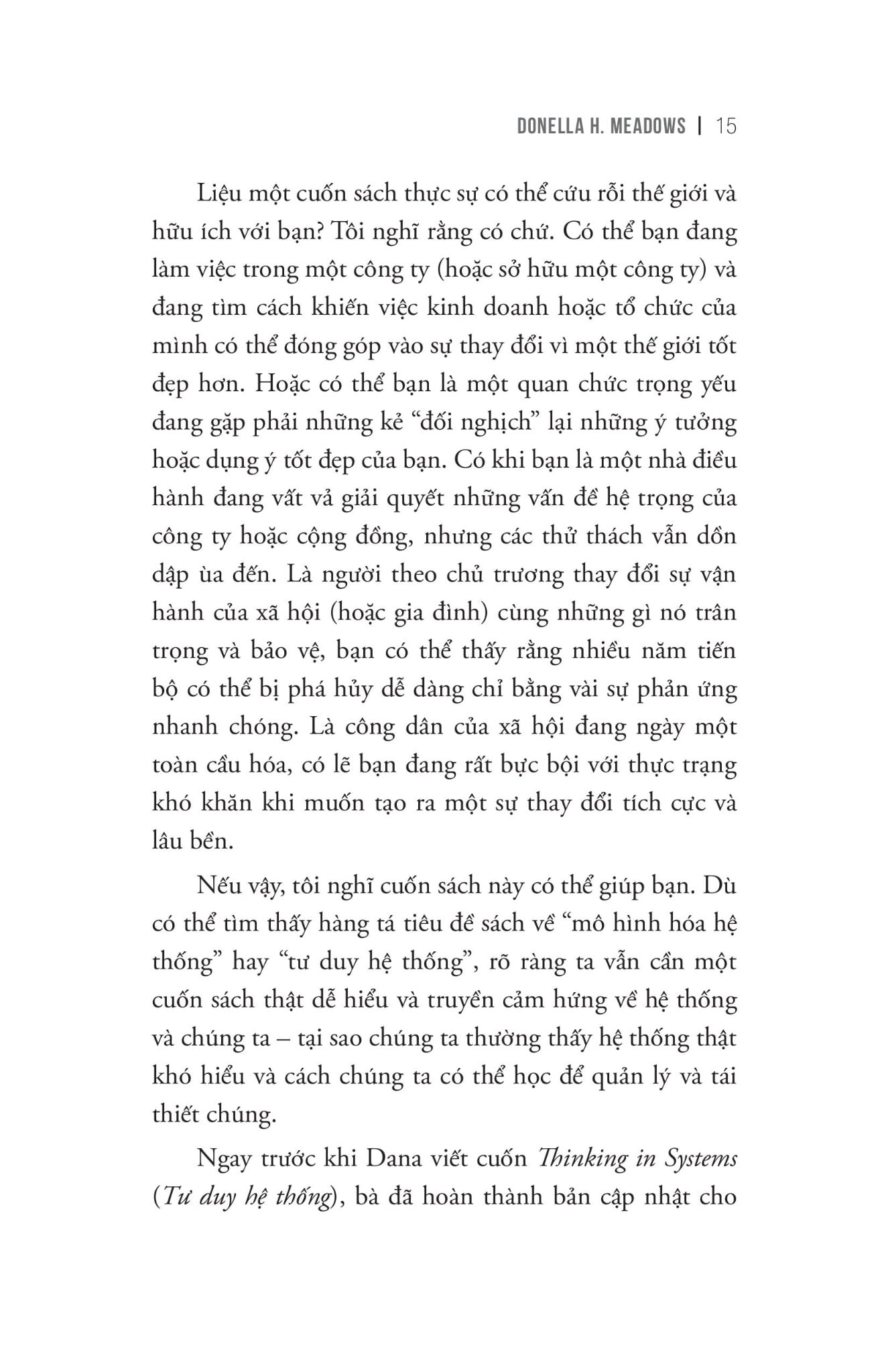 Tư Duy Hệ Thống - Nền Tảng Biến Điều Phức Tạp Thành Đơn Giản - Donella Meadows