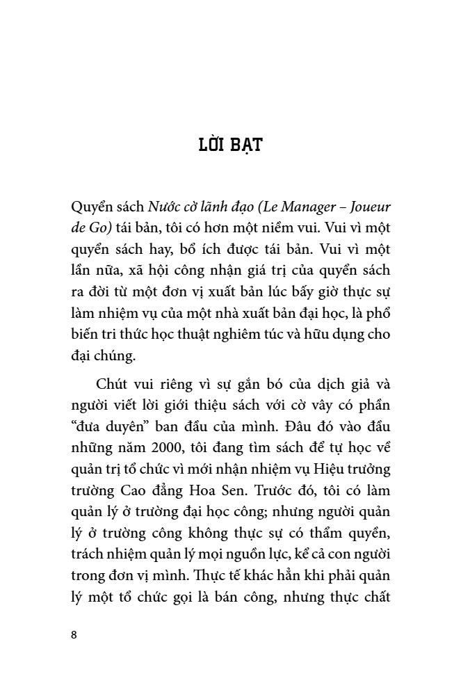 Nước Cờ Lãnh Đạo - Tư Duy Chiến Lược Từ Bàn Cờ Vây Đến Quản Trị Doanh Nghiệp - 
Jean-Christian Fauvet, Marc Smia