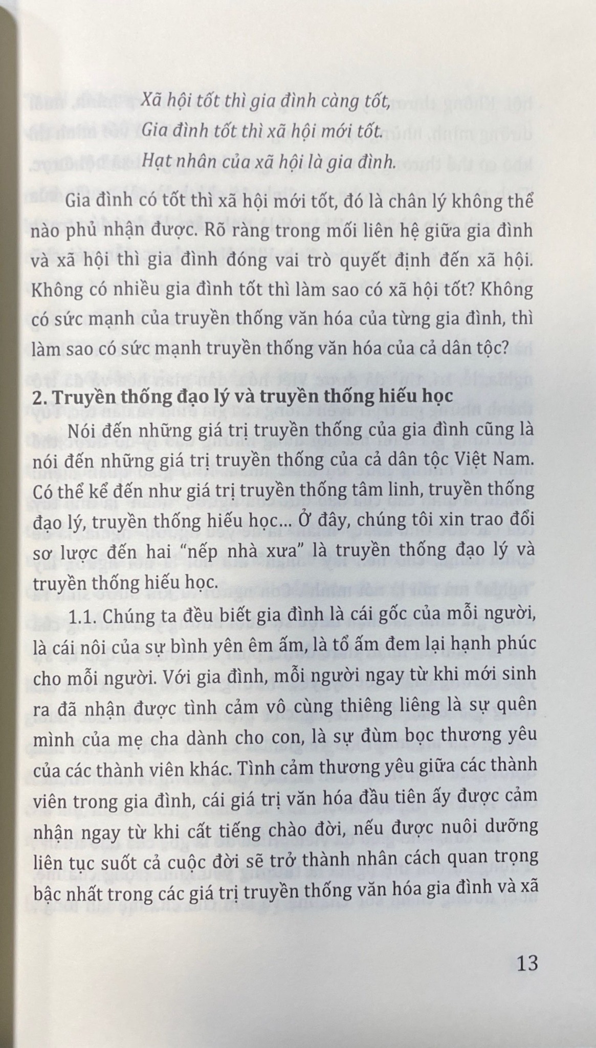 Truyền Thống Đạo Đức, Tôn Sư Trọng Đạo Và Hiếu Học Trong Gia Đình - Nguyễn Thế Long