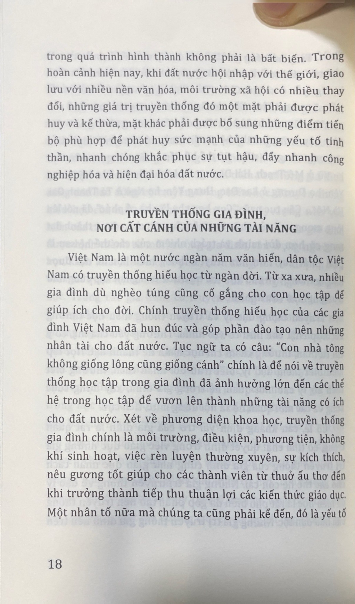 Truyền Thống Đạo Đức, Tôn Sư Trọng Đạo Và Hiếu Học Trong Gia Đình - Nguyễn Thế Long