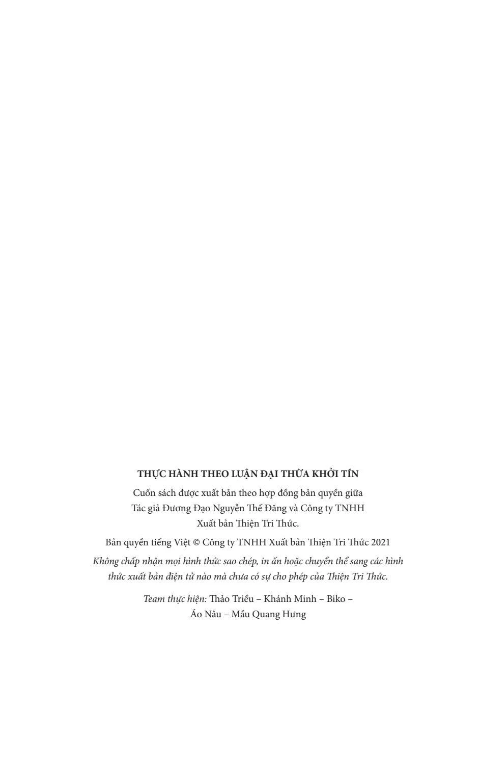 Thực Hành Theo Luận Đại Thừa Khởi Tín - Đương Đạo Nguyễn Thế Đăng