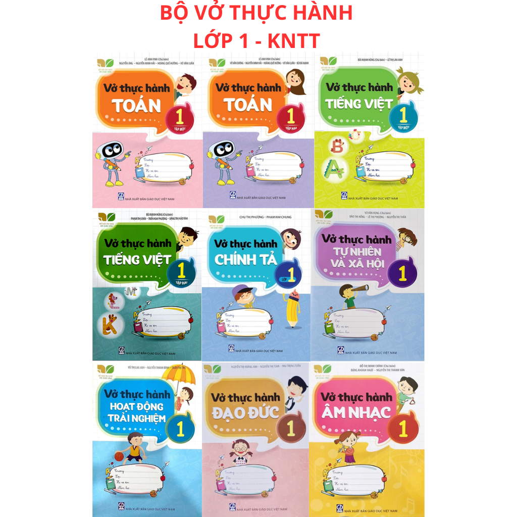 Vở Thực Hành Các Môn Lớp 1 - Kết Nối Tri Thức (Chọn Môn Phía Dưới)