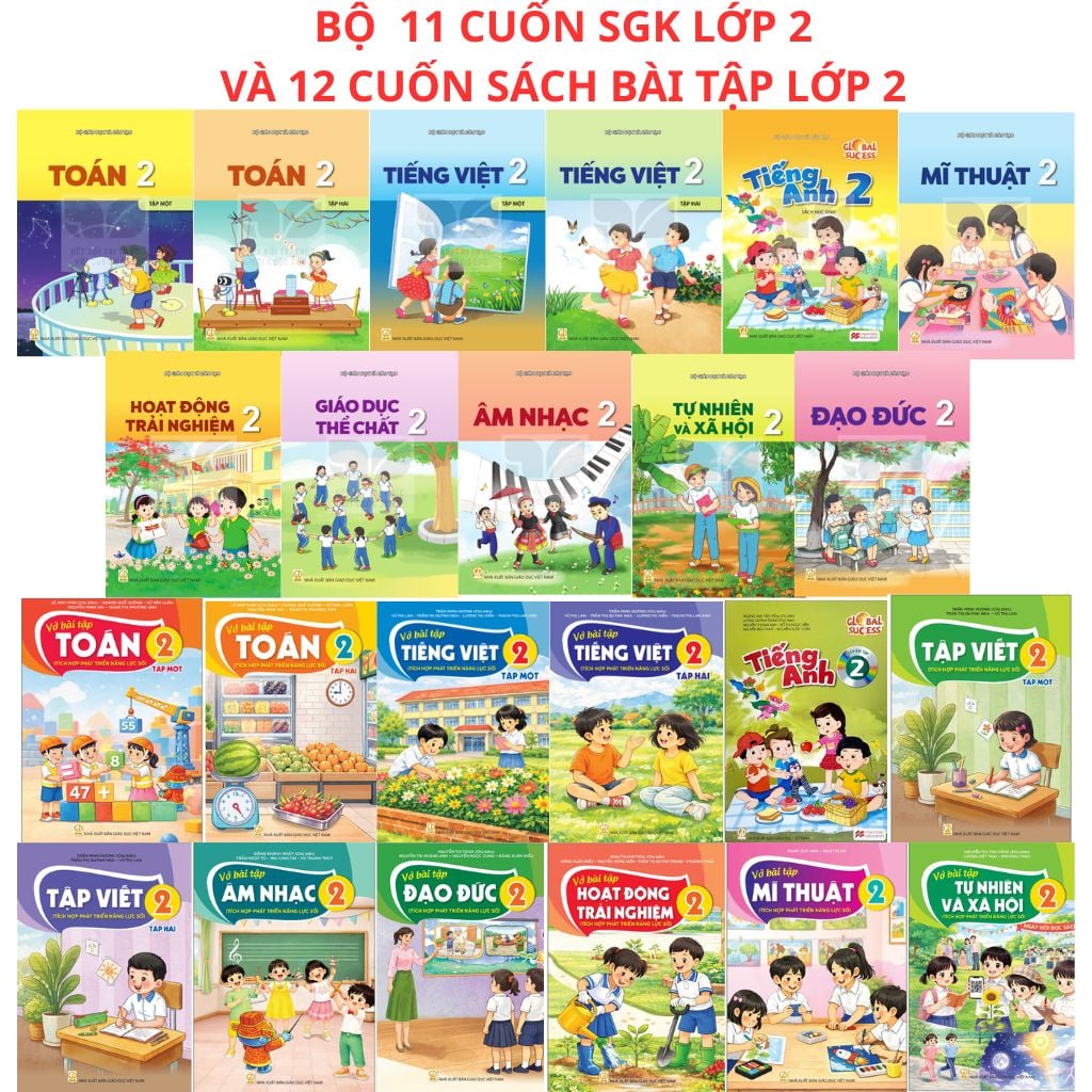 Các Môn Sách Giáo Khoa Và Bài Tập Lớp 2 - Năm 2026-2027 - Kết Nối Tri Thức (Click Chọn Môn Phía Dưới)