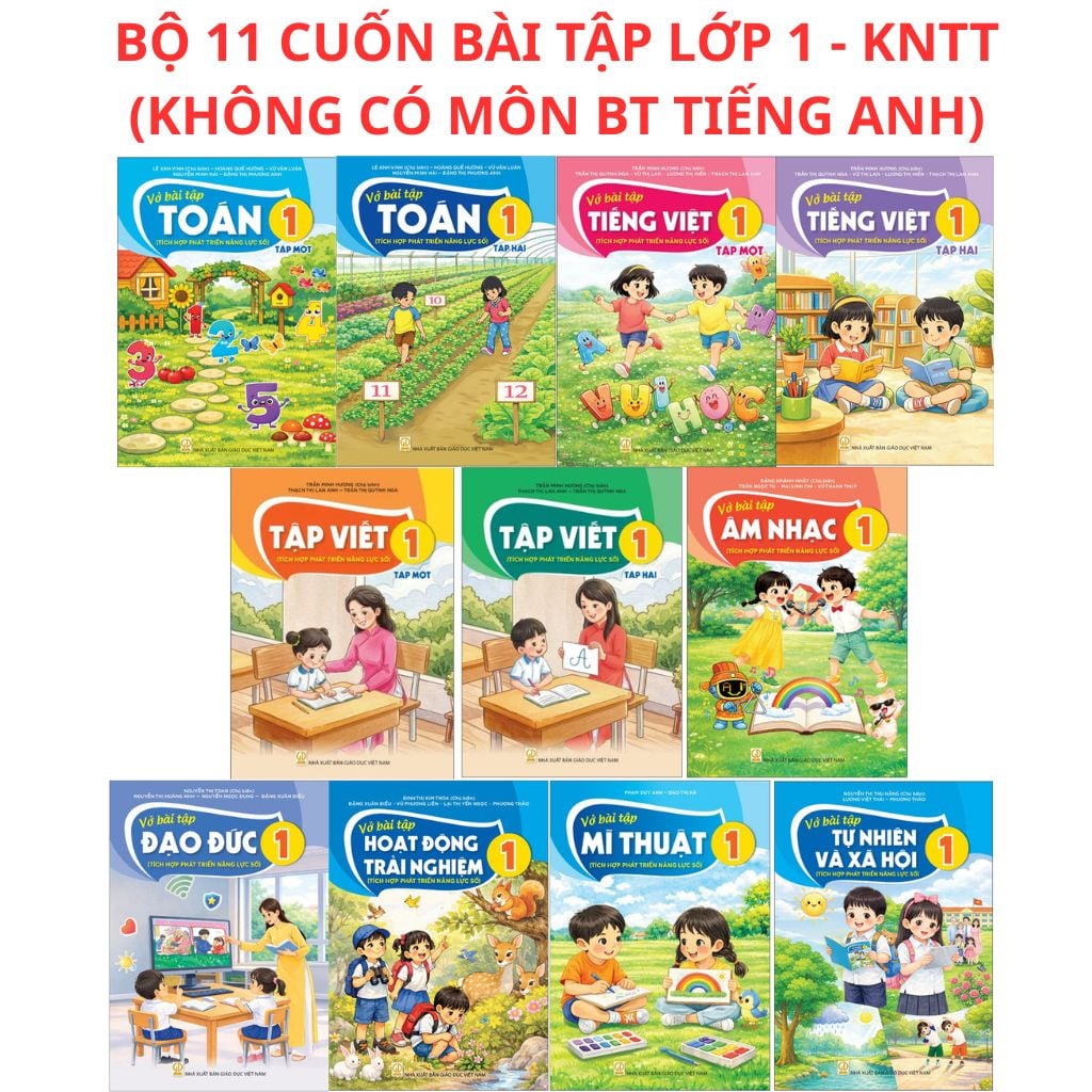 Các Môn Sách Giáo Khoa Và Bài Tập Lớp 1 - Năm 2026-2027 - Kết Nối Tri Thức (Click Chọn Môn Phía Dưới)