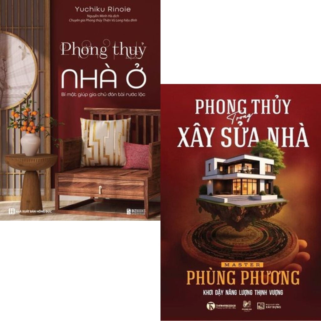 Combo 2 Quyển Phong Thủy Nhà Ở + Phong Thủy Trong Xây Sửa Nhà