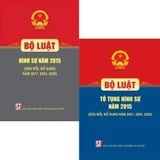  Combo 2 Quyển: Bộ Luật Tố Tụng Hình Sự Năm 2015 ( Sửa Đổi, Bổ Sung Năm 2021, 2024, 2025 + Bộ Luật Hình Sự (Luật mới nhất 2025) 