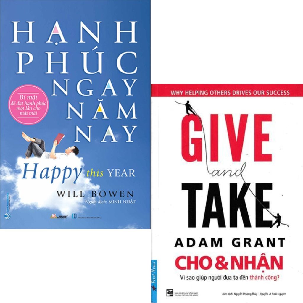 Combo 2 Cuốn Hạnh Phúc Ngay Năm Nay + GIVE and TAKE - Cho và Nhận