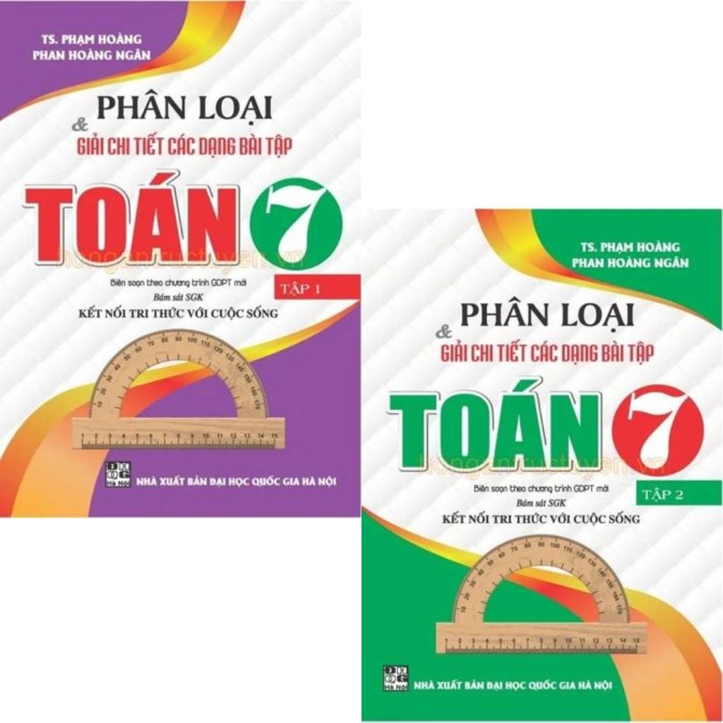 Combo 2 Cuốn Phân Loại Và Giải Chi Tiết Các Dạng Bài Tập Toán 7 Tập 1 + 2 (SGK Kết Nối Tri Thức Với Cuộc Sống) - Phạm Hoàng