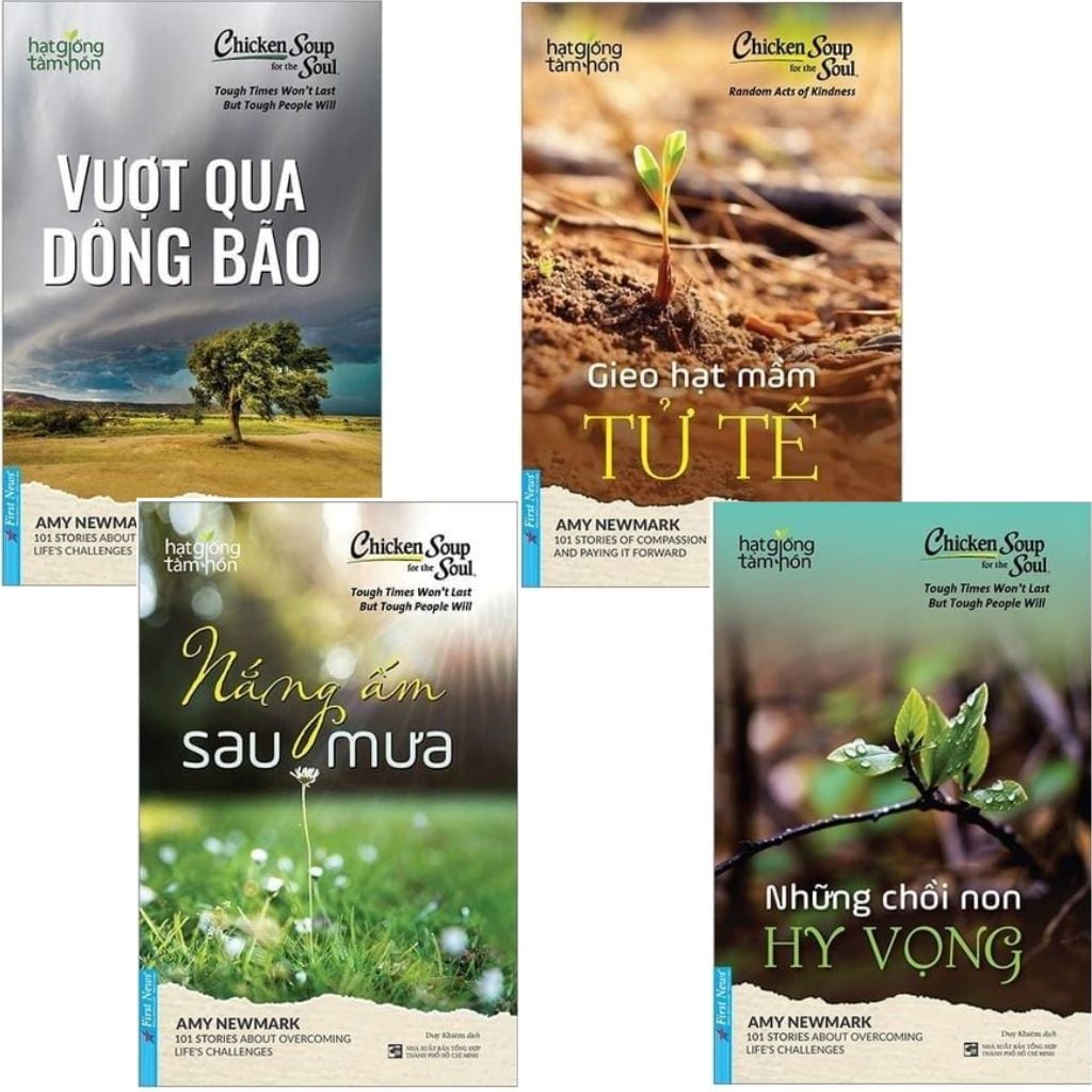 Combo 4 Cuốn Của Tác Giả Amy Newmark ( Vượt Qua Dông Bão + Gieo Hạt Mầm Tử Tế + Nắng Ấm Sau Mưa + Những Chồi Non Hy Vọng )
