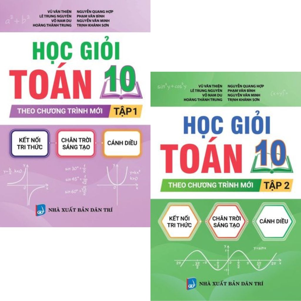 Combo 2 Cuốn Học Giỏi Toán 10 Theo Chương Trình Mới ( Tập 1 + 2 )