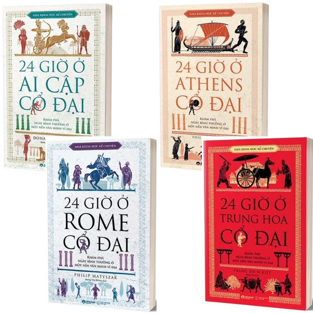 Trọn Bộ 4 Cuốn Nhà Khoa Học Kể Chuyện ( 24 Giờ Ở Ai Cập Cổ Đại + 24 Giờ Ở Athens Cổ Đại + 24 Giờ Ở Rome Cổ Đại + 24 Giờ Ở Trung Hoa Cổ Đại )